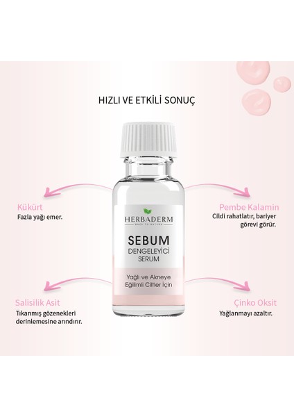 Sebum Dengeleyici Serum Yağlı ve Akne