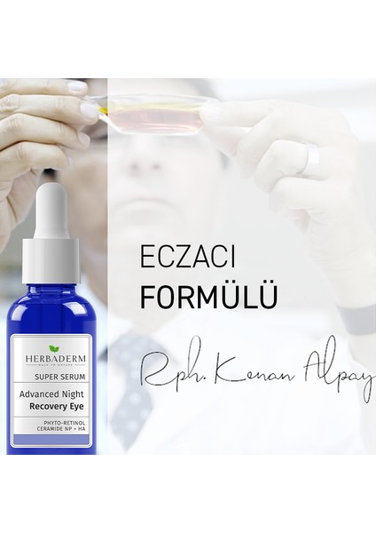 Süper Serum Aydınlatıcı Yoğun Onarıcı, Göz Çevresi Gece Serumu 20 ml