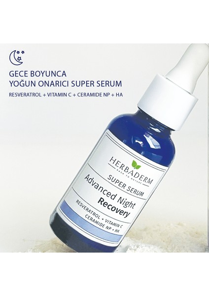 Süper Serum Sıkılaştırıcı, Aydınlatıcı Yoğun Onarıcı Gece Serumu 30 ml