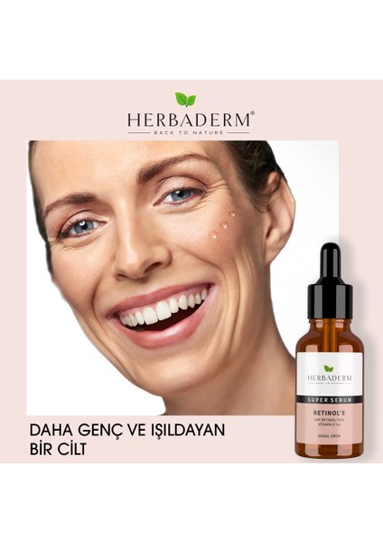 Süper Serum (Saf Retinol %0.3 + Vitamin E %2) Yaşlanma Karşıtı 30 Ml