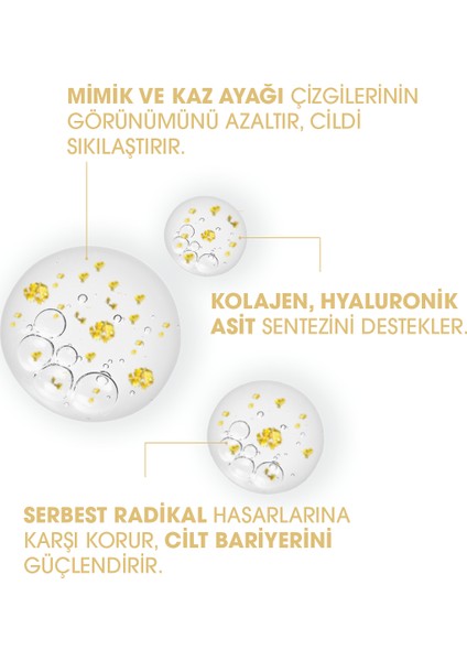 Süper Serum (24K Gold&Peptide Matrixyl %2) Mimik ve Kaz Ayağı Karşıtı 30 Ml