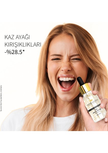 Süper Serum (24K Gold&Peptide Matrixyl %2) Mimik ve Kaz Ayağı Karşıtı 30 Ml