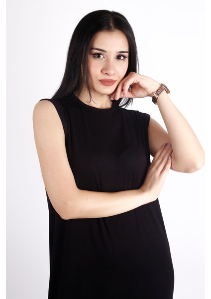 Bisiklet Yaka Uzun Boy Tesettür Içlik Astar Elbise modelleri