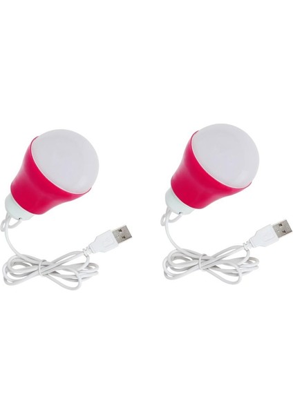 5W 6V USB Kablolu Beyaz LED Ampul 2 Adet