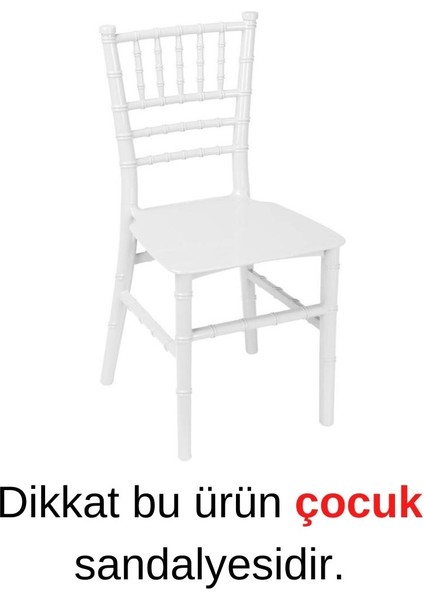 Plastik Çocuk Sandalyesi (Beyaz)