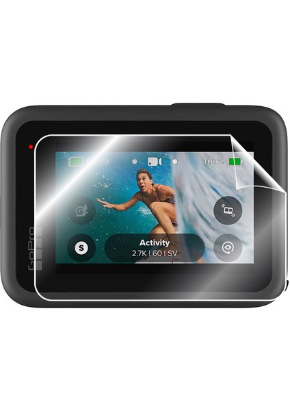 Gopro Hero 11 Action Kamera Ekran Koruyucu (2 Adet Arka Dokunmatik ve 1 Adet Ön Ekran)