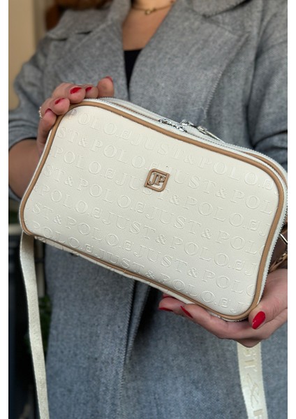 Kadın Siyah 5 Bölmeli Ayarlanabilir Uzun Askılı Omuz Çantası Postacı Çantası 6 Bölmeli 28 X18 cm 4023-GD