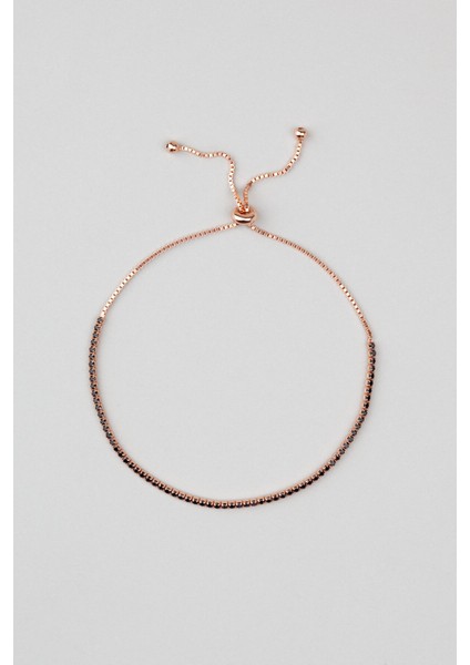 Su Yolu 18 Ayar Rose Altın Kaplama Gümüş Bileklik