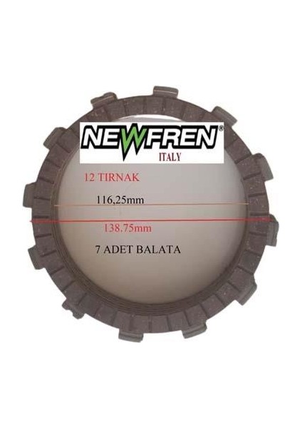 Suzuki Newfren Depraj Balatası Uyumlu DL650 V Strom