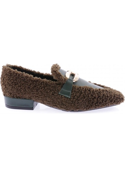 5270-424 Metal Tokali Peluş Kadin Oxford Ayakkabi