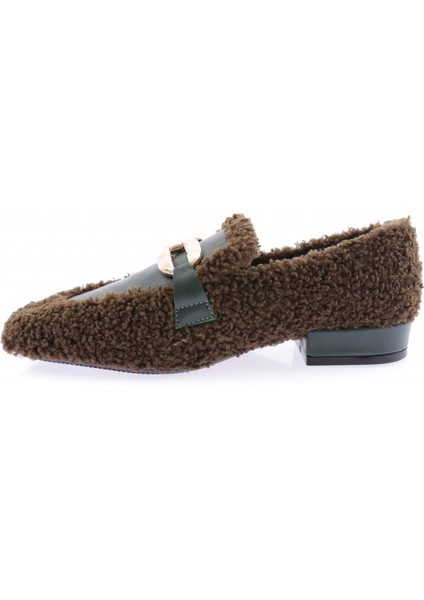 5270-424 Metal Tokali Peluş Kadin Oxford Ayakkabi modelleri