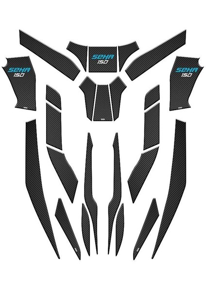 Kanuni Seha 150 2022 Uyumlu 24 Parça Tank Pad Set 003