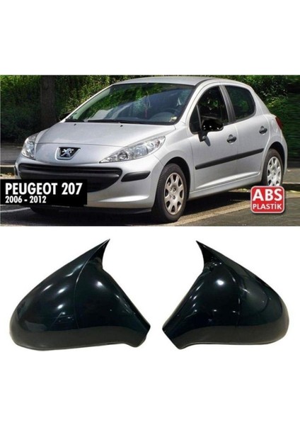 Peugeot 207 Batman Yarasa Ayna Kapağı Piano Black 2006-2014 Arası