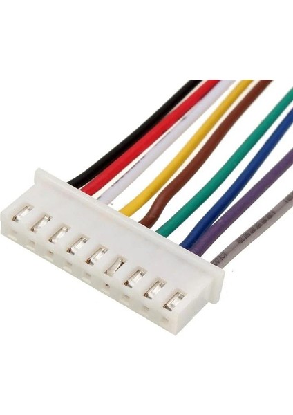 Sanec 2,5mm Jst Xh 9pin Kablolu Konnektör Beyaz Takım 10CM