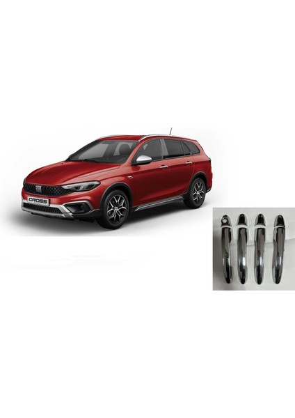 Fiat Egea Sedan - Hb - Cross Krom Kapı Kolu 2021-