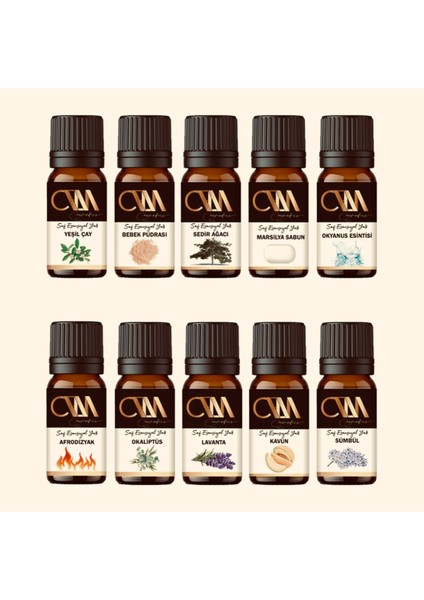 10’lu Paket Esansiyel Yağ 10 x 10 ml