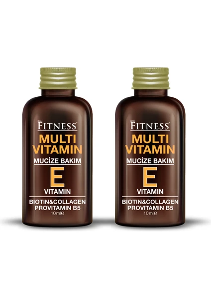 Fitness Professional Acil Onarıcı Mucize Bakım E Vitamini Biotin Collagen Provitamin B5 Multivitamin Saç Bakım Kürü x 2