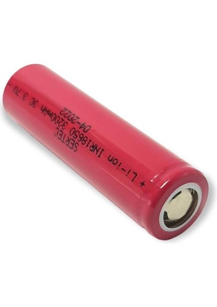 18650 3.7V 3200MAH 3c Lion Şarjlı Pil Başlıklı - 1ADET