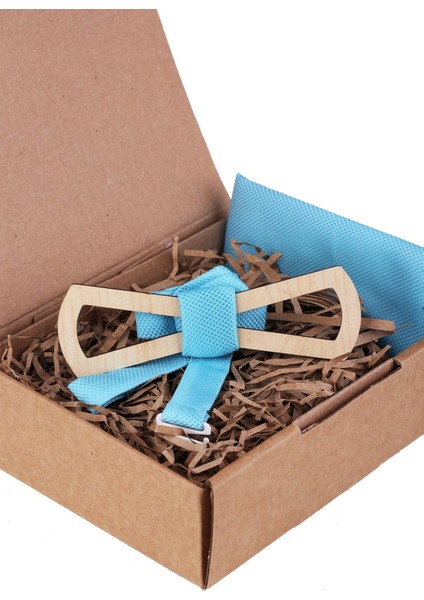 Turkuaz Ahşap Papyon AHP385