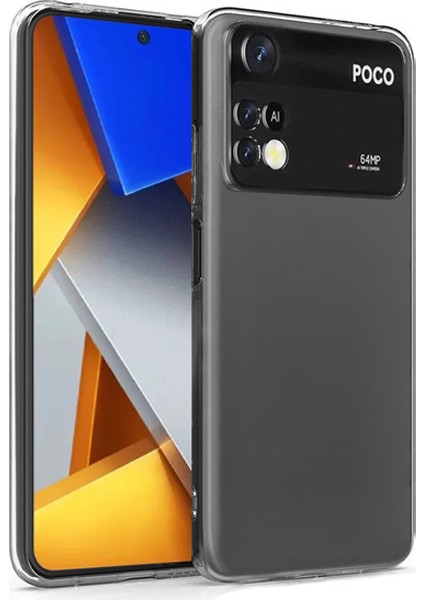 Xiaomi Poco M4 Pro 4g Kılıf Şeffaf Hibrit Silikon Esnek Tam Koruma Şeffaf