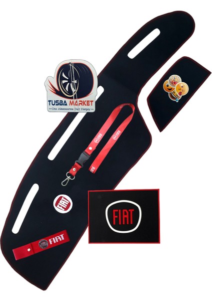Fiat Tipo - Tempra Nakışlı Ön Göğüs Torpido Kaplama Halısı & Örtüsü / Fiat Araç Oto Aksesuar