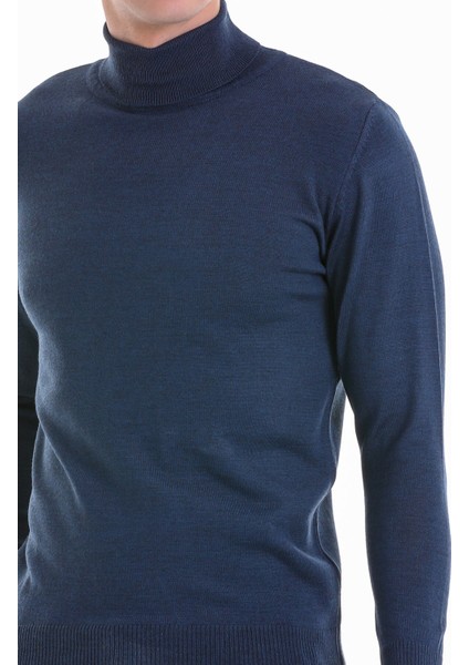 Indigo Regular Fit Düz Balıkçı Yaka Yün Triko Kazak fırsatları