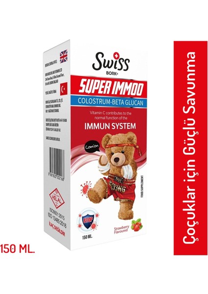 Bork Super Immoo Colostrum-Beta Glucan Içeren Şurup 150 ml