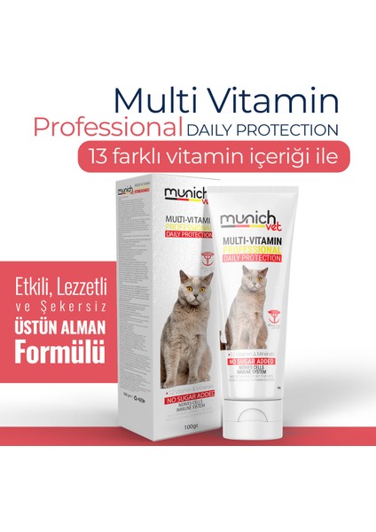 Kedi Vitamini Multi Vitamin 100 Gr.(Memnuniyet Garantili)