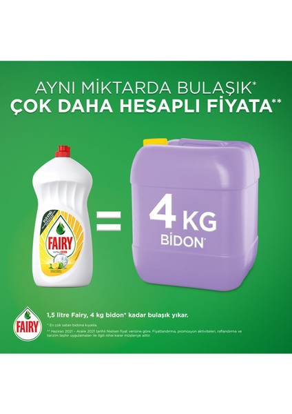 Temiz & Ferah Sıvı Bulaşık Deterjanı 1500 ml 'limon Kokulu indirimleri