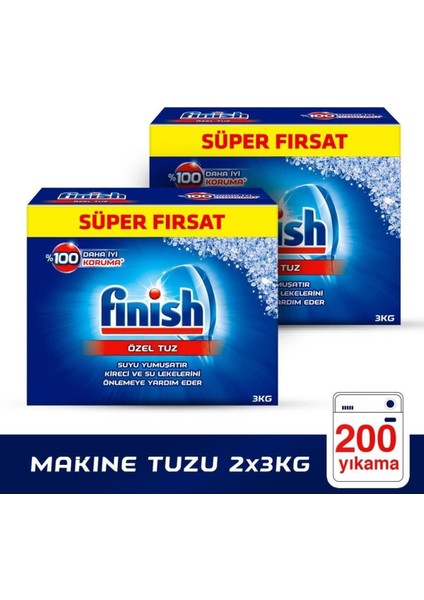 Bulaşık Makinesi Tuzu 2X3000 gr