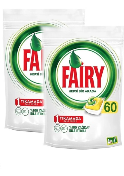 Selcukavm Hepsi Bir Arada Bulaşık Makinesi 60'lı Tablet, 2 Adet