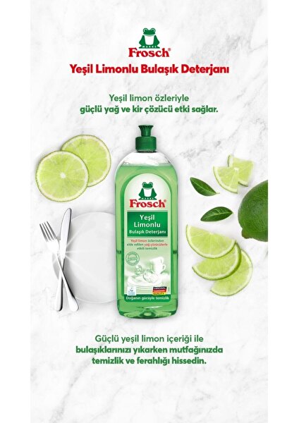 Yeşil 'limonlu Bulaşık Deterjanı 750   ml 2'li