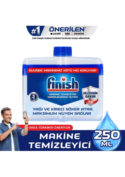 Bulaşık Makinesi Parlatıcı 800  ml+ Bulaşık Makinesi Deterjanı Makine Temizleyici 2X250