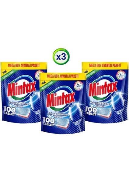 Bulaşık Makinesi Tablet Deterjanı 3X100 Adet