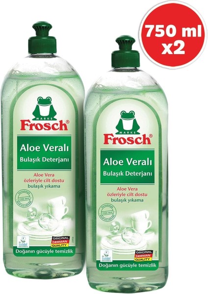 Aloe Veralı Bulaşık Deterjanı 750 ml 2'li