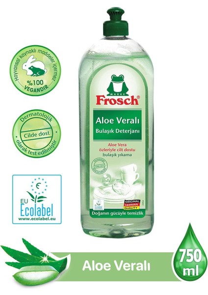 Aloe Veralı Bulaşık Deterjanı 750 ml 2'li