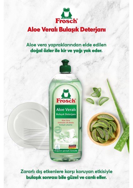 Aloe Veralı Bulaşık Deterjanı 750 ml 2'li