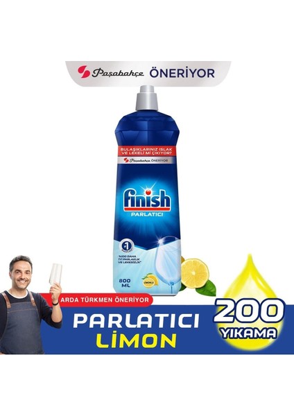 Bulaşık Makinesi Parlatıcı 800   ml 'limon + Bulaşık Makinesi Temizleyici Sıvı 2 x 250   ml