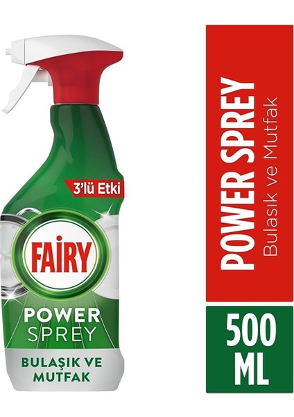Power Sprey 3’ü 1 Arada Bulaşık ve Mutfak 500 ml 1 Adet Fairy Sprey 500