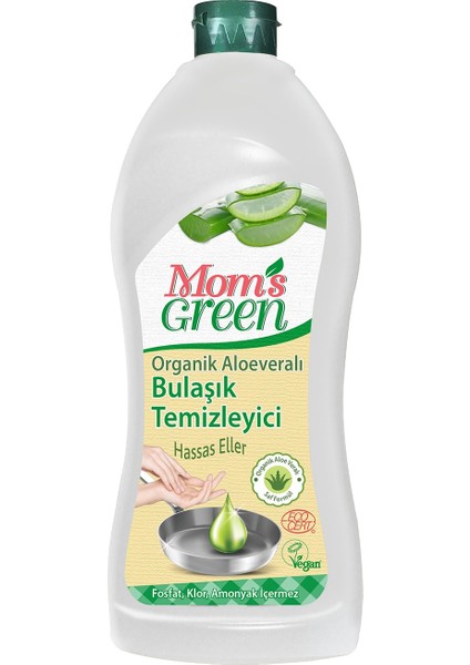 Mom's Green Mom's  green Organik Aloe Veralı Elde Bulaşık Deterjanı - Eco