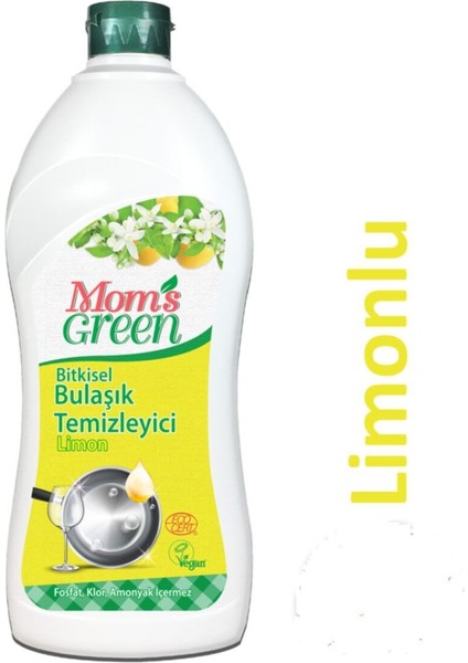 Mom's Green Mom's  green Bitkisel Elde Yıkama Bulaşık Deterjanı 'limon - Eco