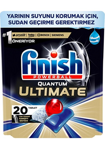 Quantum Ultimate 20 Kapsül Bulaşık Makinesi Deterjanı