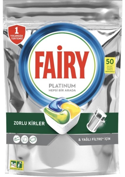 Bulaşık Makinası Kapsülü Platınum Hepsi Bir Arada 50' 'li