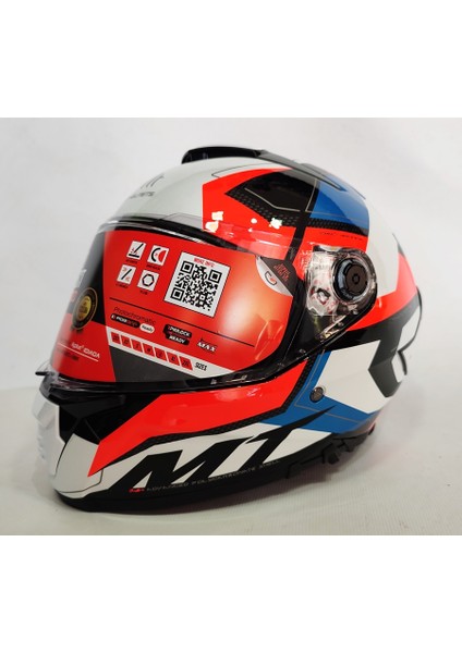 Kask Thunder 4sv Valiant A0 Gloss Pearl White - Iç Güneş Vizörlü fiyatları