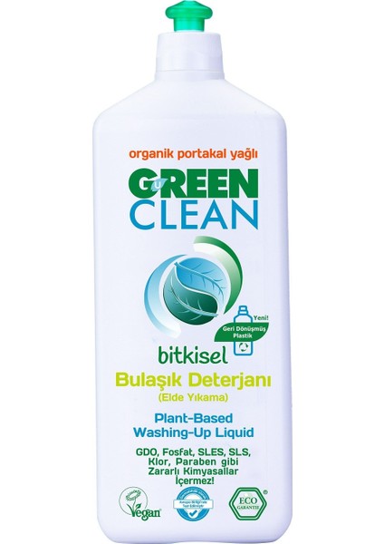 Green Clean Bitkisel Bulaşik Deterjani 730  ml.