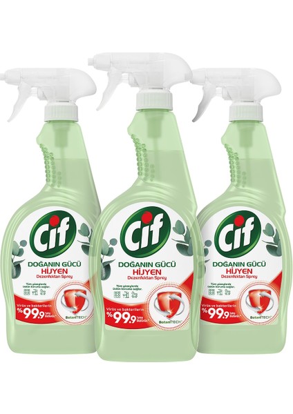Dezenfektan Sprey Doğanın Gücü 750 ml 3 Adet