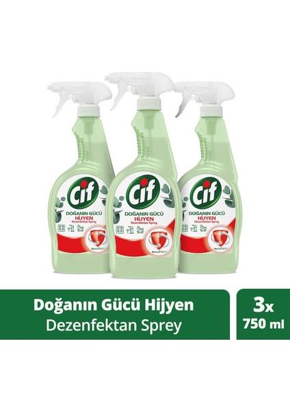Dezenfektan Sprey Doğanın Gücü 750 ml 3 Adet fiyatları