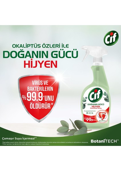 Dezenfektan Sprey Doğanın Gücü 750 ml 3 Adet modelleri