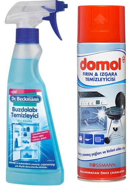Dr.Beckmann Buzdolabı Temizleyici 250 ml Domol Fırın ve Izgara Temizleyici 500 ml Avantaj Set