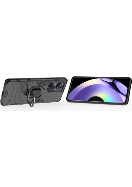 Realme 10 Pro+ Plus Için Telefon Kılıfı [düşmeye Karşı Koruma] Araba Manyetik Halka Tutuculu (Yurt Dışından) fiyatları